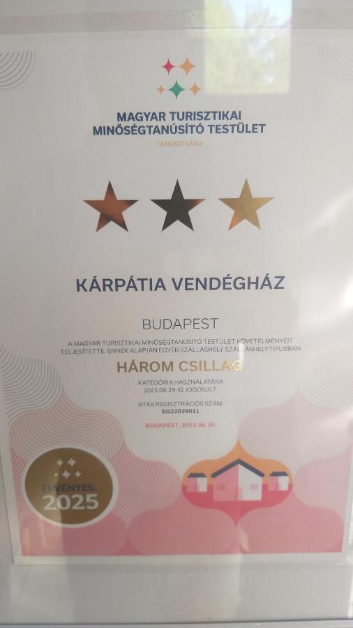 Karpatia Vendeghaz 1201 Budapešť Exteriér fotografie